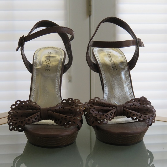 Brown High Heel Sandal - Picture 4 of 7